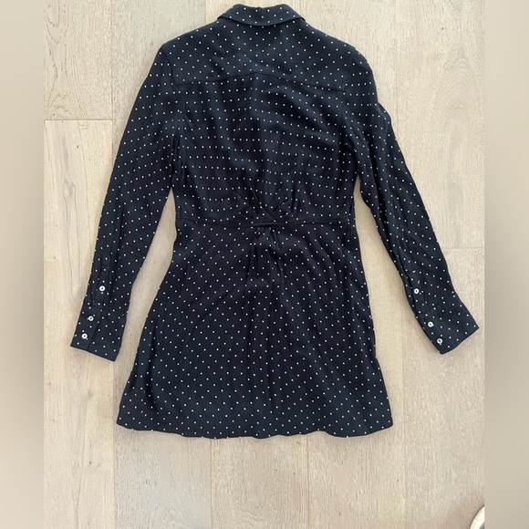 Free People Black Polka Dot Mini Dress - Picture 5 of 7